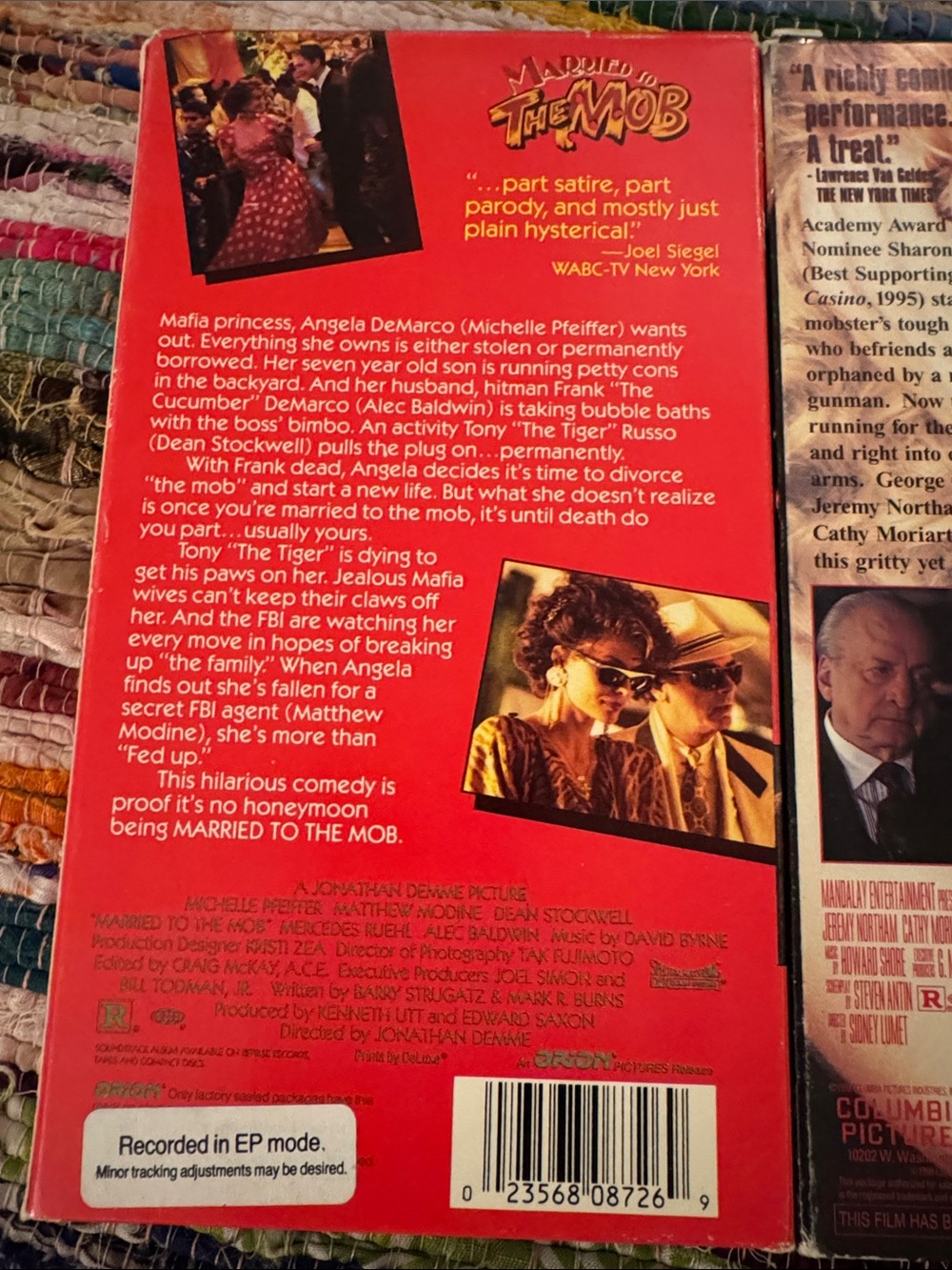 Gloria (Sharon Stone) & Married To The Mob - 2 VHS Tapes Tested. - Picture 9 of 10